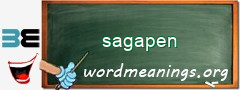 WordMeaning blackboard for sagapen